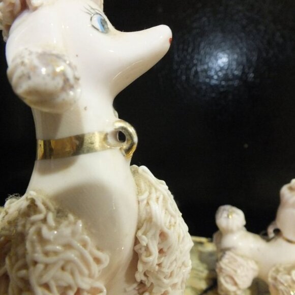 Vintage Spaghetti Poodle And Her Puppy By Enterprise Exclusive - Picture 5 of 8